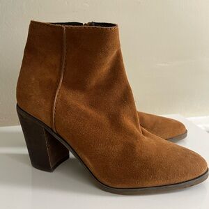 Aldo Brown Suede Heeled Ankle Fall Boots